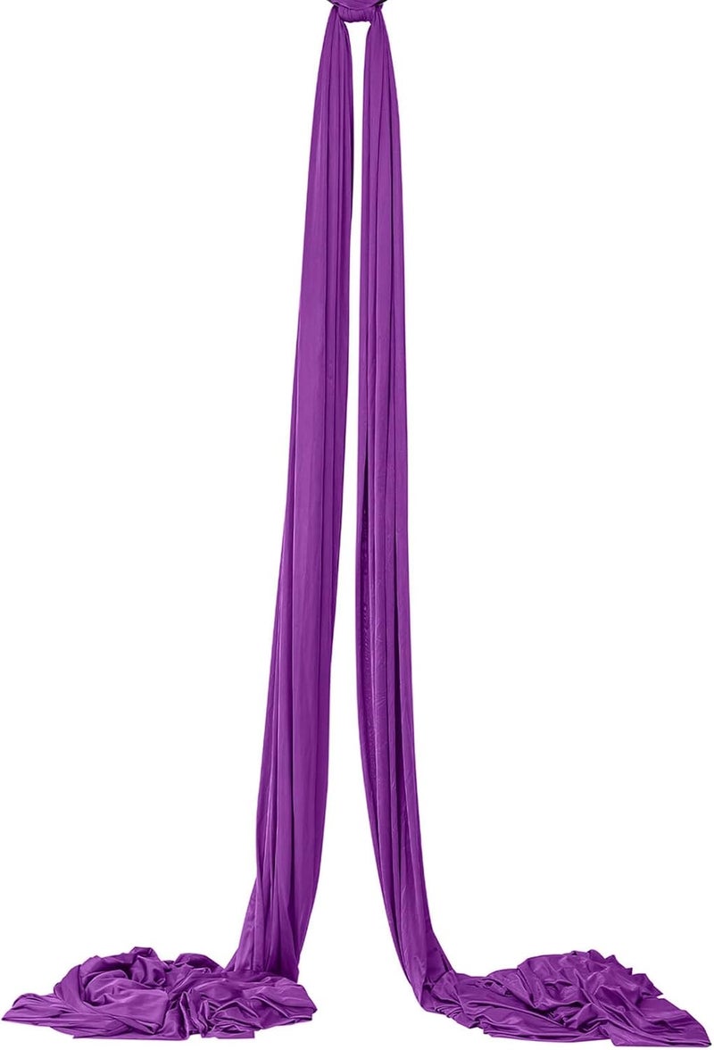 Houseables Aerial Silks, Yoga Swing, Aerial Yoga Hammock, Ariel Silk, Gymnastics Swing, Acrobatics Equipment, For Home, Indoor, Outdoor, Arial Setup, Rig, Sling, Portable - Image 1